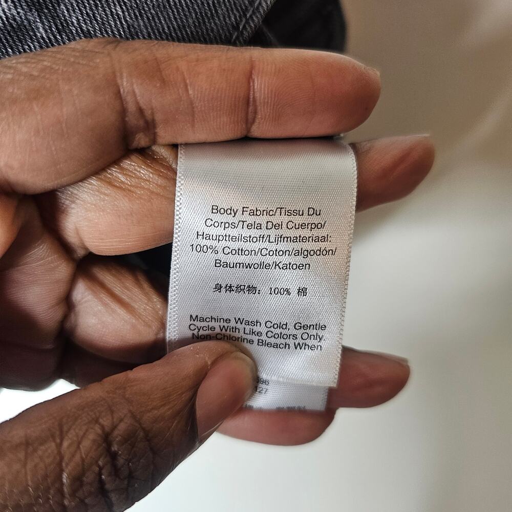 DKNY Women's Gray Studded Denim Jacket Size 3X - Picture 8 of 8
